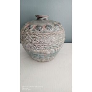 Etched Ceramic Vase‎ Decorative Accent Vase Home Decor Unique Design